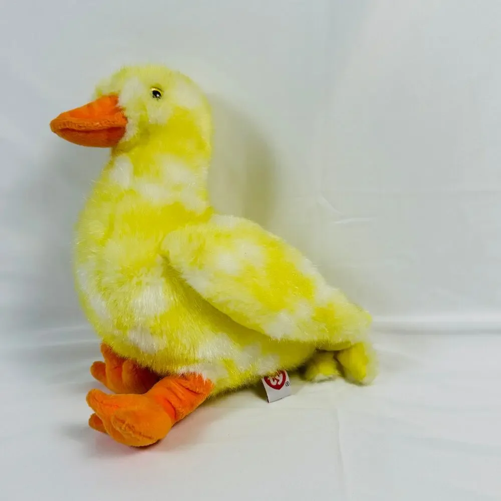 Vintage Y2K 2000 Ty Classic Plus Quackie The Duck Stuffed Animal